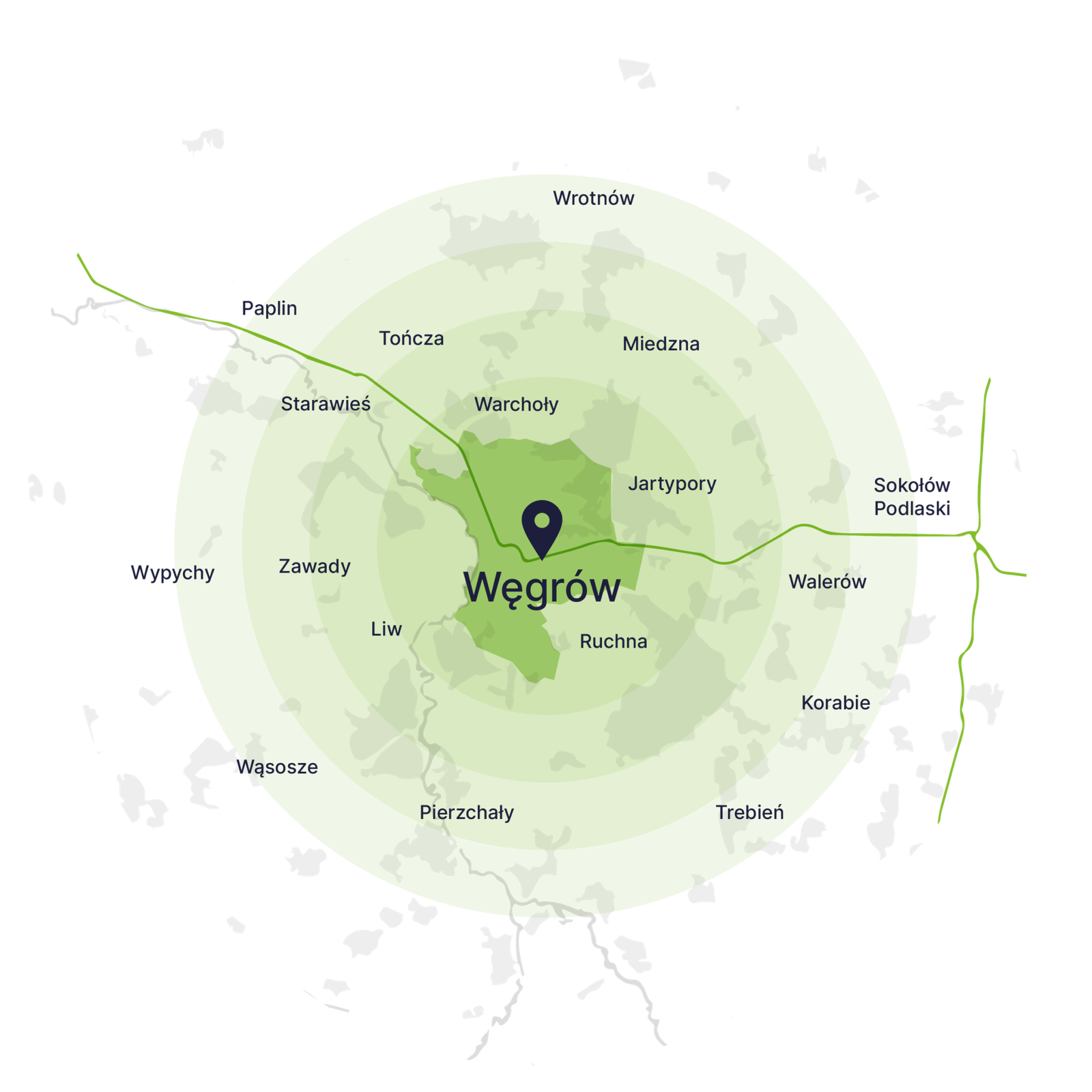 Wywóz gruzu Węgrów