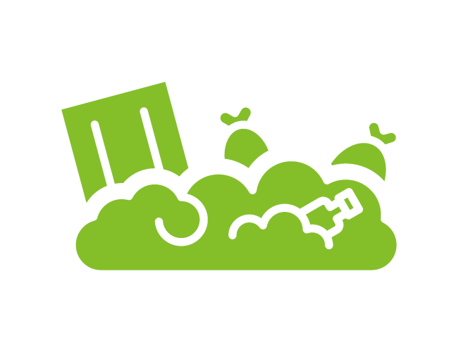 Ikonka z odpadami komunalnymi