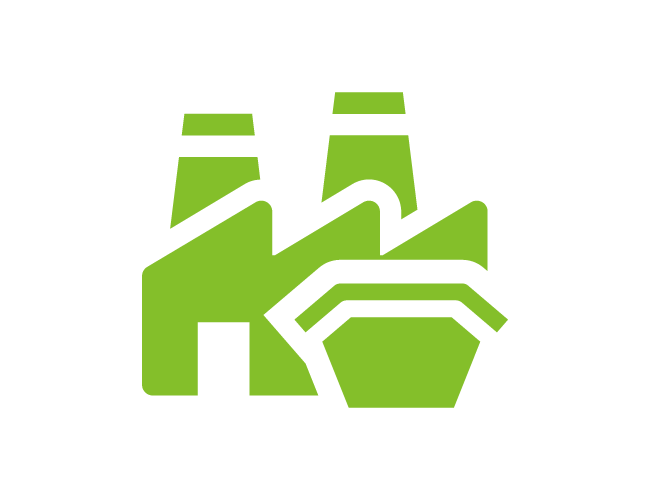 Ikonka z odpadami przemysłowymi